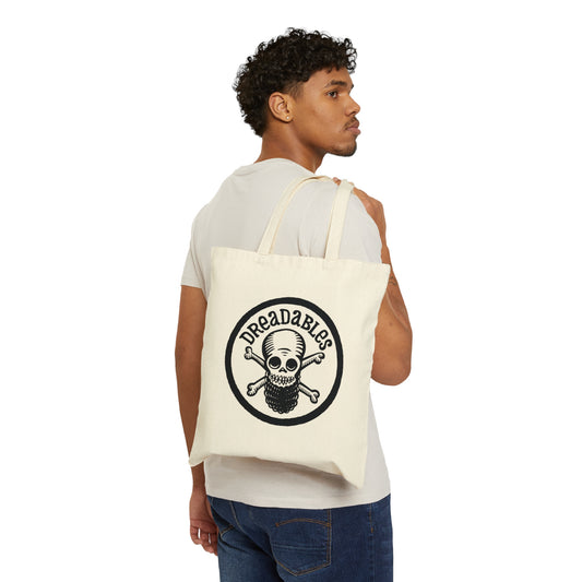 DreadAbles Black Logo - Cotton Canvas Tote Bag