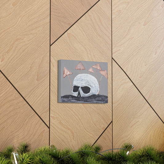 Skull & Mushrooms Canvas Gallery Wraps